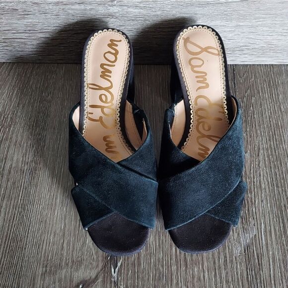 Sam Edelman Women's Jayne Suede Platform High-Heel Slide Sandals Size 5.5 - Picture 3 of 9